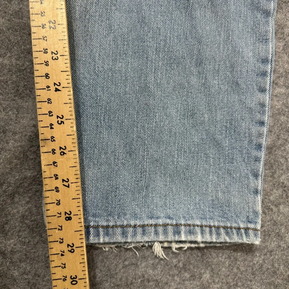 Levi's 550 Relaxed Fit Jeans Mens 36x30 Light Wash Y2K Denim Distressed Tapered
